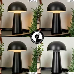 Lampe à poser Telve LED Noir, 1 lumière