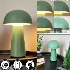 Lampe à poser Telve LED Vert, 1 lumière