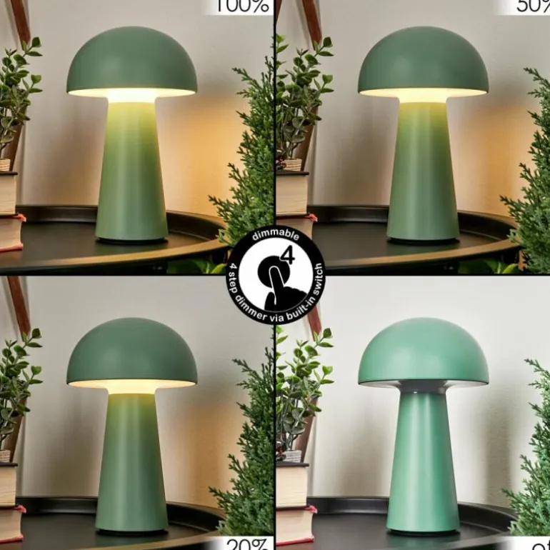 Lampe à poser Telve LED Vert, 1 lumière