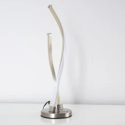 Lampe à poser Tervo LED Nickel mat, 2 lumières