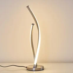 Lampe à poser Tervo LED Nickel mat, 2 lumières
