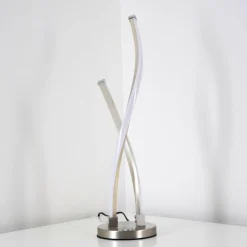 Lampe à poser Tervo LED Nickel mat, 2 lumières