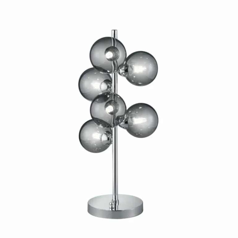 Lampe à poser Trio Leuchten ALICIA Chrome, 6 lumières