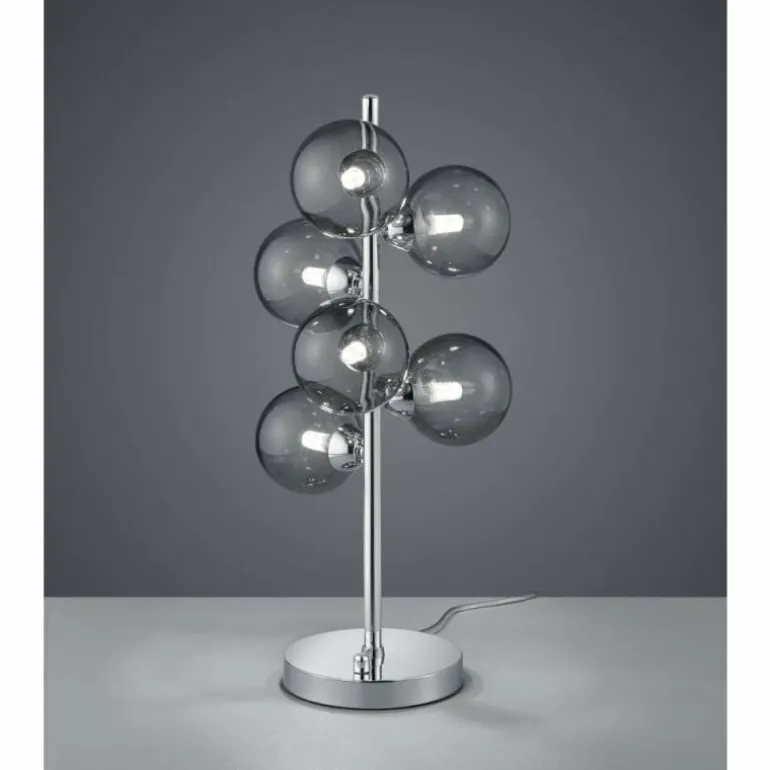 Lampe à poser Trio Leuchten ALICIA Chrome, 6 lumières