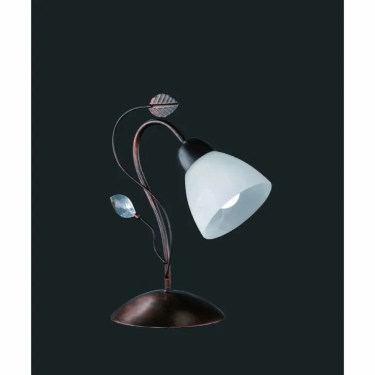 Lampe à poser Trio-Leuchten Traditio Brun foncé, Rouille, 1 lumière