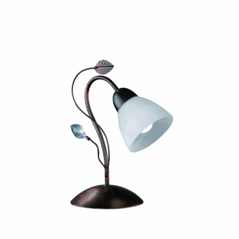 Lampe à poser Trio-Leuchten Traditio Brun foncé, Rouille, 1 lumière