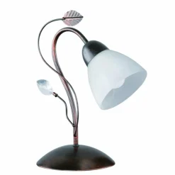 Lampe à poser Trio-Leuchten Traditio Brun foncé, Rouille, 1 lumière