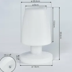 Lampe à poser Vallardo LED Blanc, 1 lumière