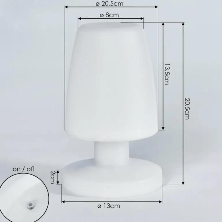 Lampe à poser Vallardo LED Blanc, 1 lumière
