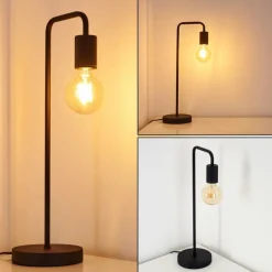 Lampe à poser Valocolla Noir, 1 lumière