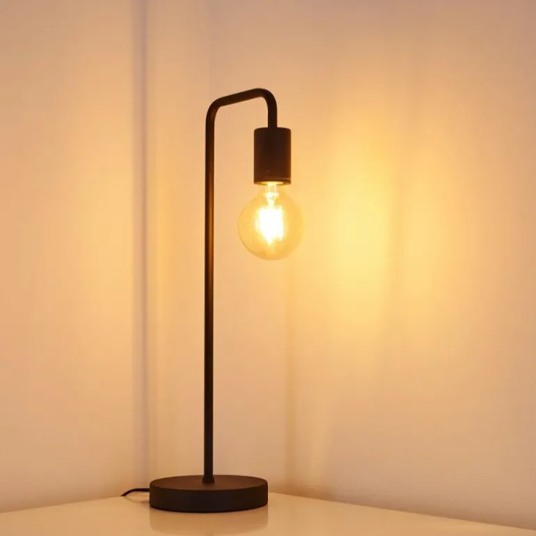 Lampe à poser Valocolla Noir, 1 lumière