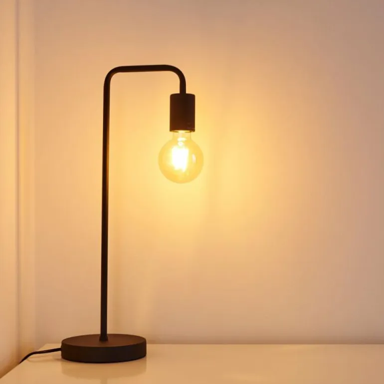 Lampe à poser Valocolla Noir, 1 lumière