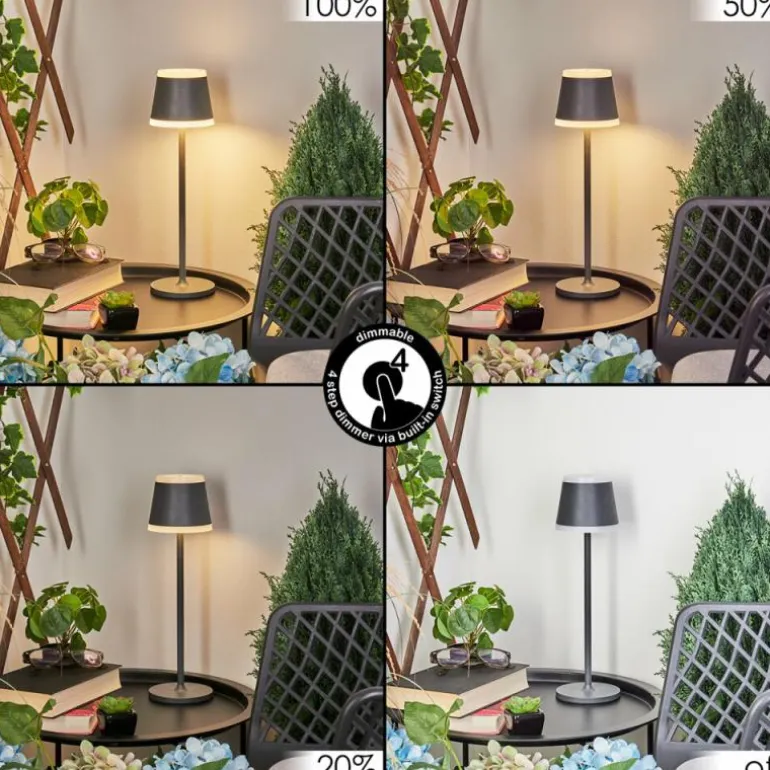 Lampe à poser Walt LED Anthracite, 1 lumière