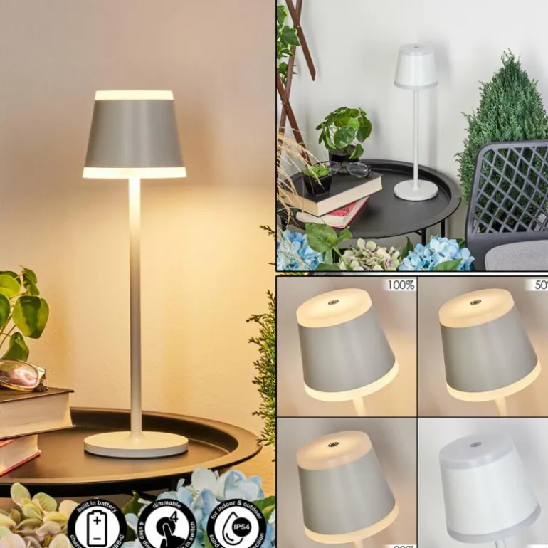 Lampe à poser Walt LED Gris, 1 lumière