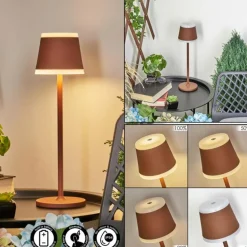 Lampe à poser Walt LED Rouille, 1 lumière