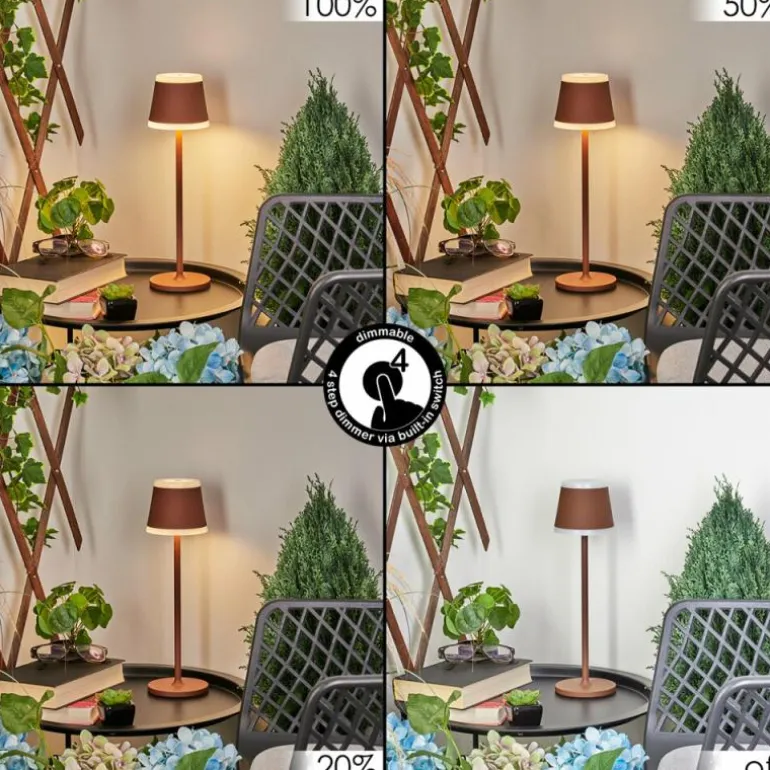 Lampe à poser Walt LED Rouille, 1 lumière