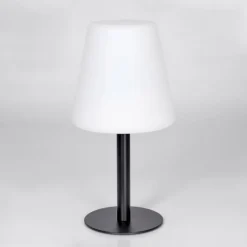 Lampe à poser Zoume Solar LED Noir, 8 lumières, Changeur de couleurs