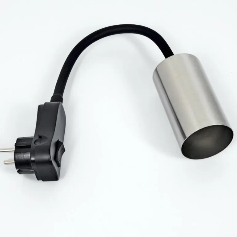 lampe à prise électrique Javel Noir, 1 lumière