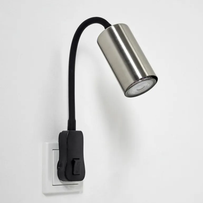 lampe à prise électrique Javel Noir, 1 lumière