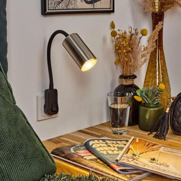 lampe à prise électrique Javel Noir, 1 lumière