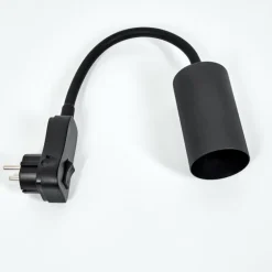 lampe à prise électrique Javel Noir, 1 lumière