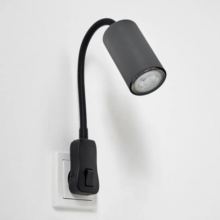 lampe à prise électrique Javel Noir, 1 lumière