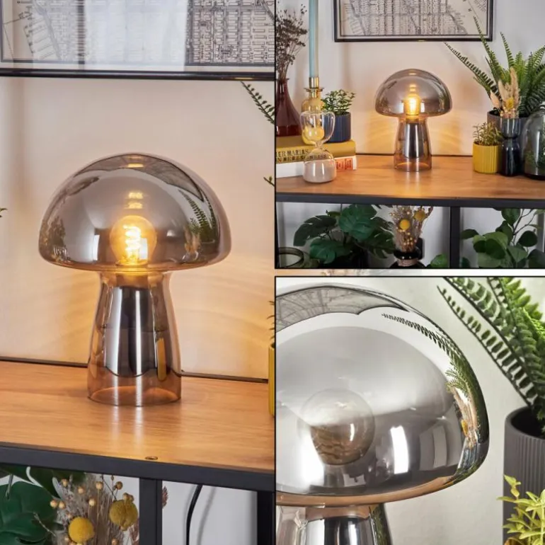 Lampe Champignon Almagre Lampe à poser Noir, 1 lumière