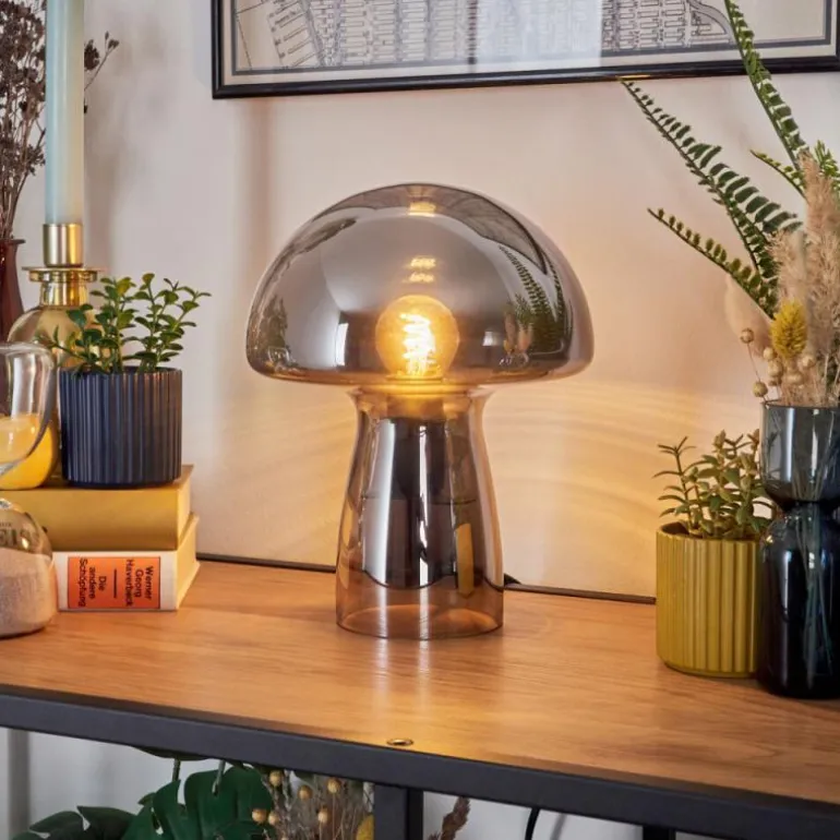 Lampe Champignon Almagre Lampe à poser Noir, 1 lumière
