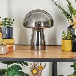 Lampe Champignon Almagre Lampe à poser Noir, 1 lumière