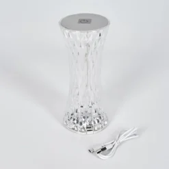 Lampe Champignon Balsa Lampe à poser LED Transparent, 1 lumière, Changeur de couleurs