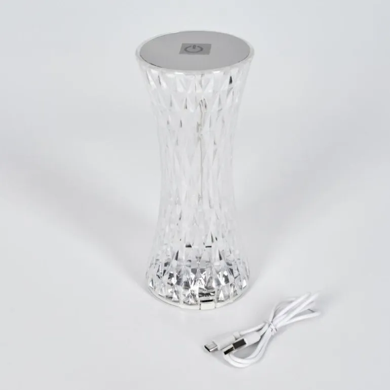 Lampe Champignon Balsa Lampe à poser LED Transparent, 1 lumière, Changeur de couleurs