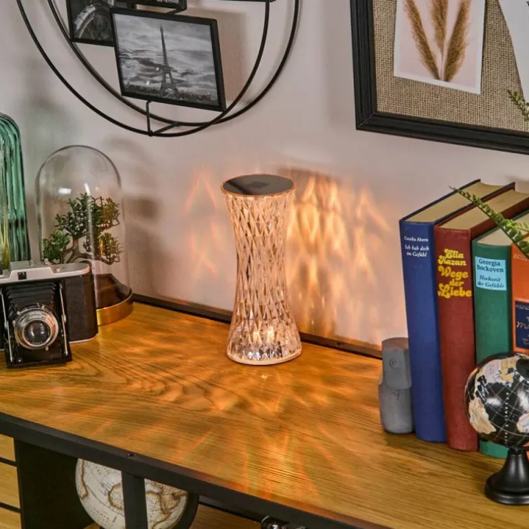 Lampe Champignon Balsa Lampe à poser LED Transparent, 1 lumière, Changeur de couleurs