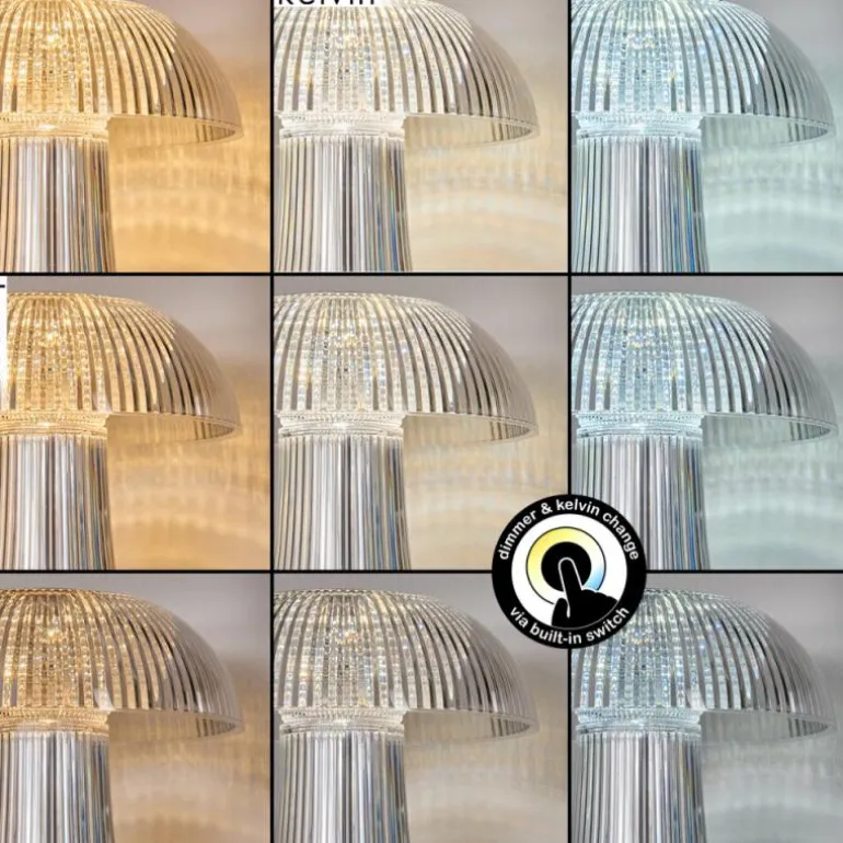 Lampe Champignon Balsa Lampe à poser LED Transparent, 1 lumière
