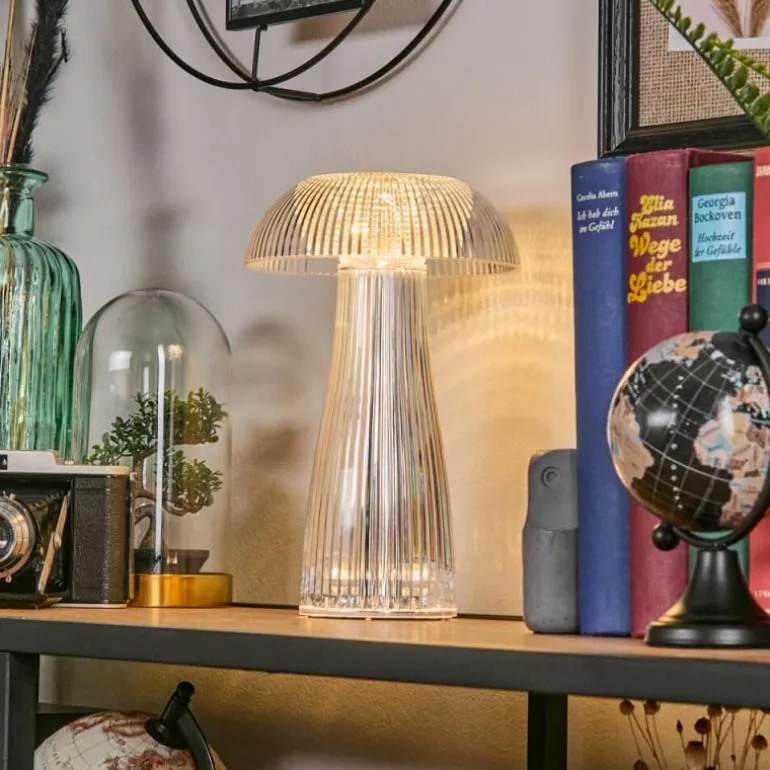 Lampe Champignon Balsa Lampe à poser LED Transparent, 1 lumière