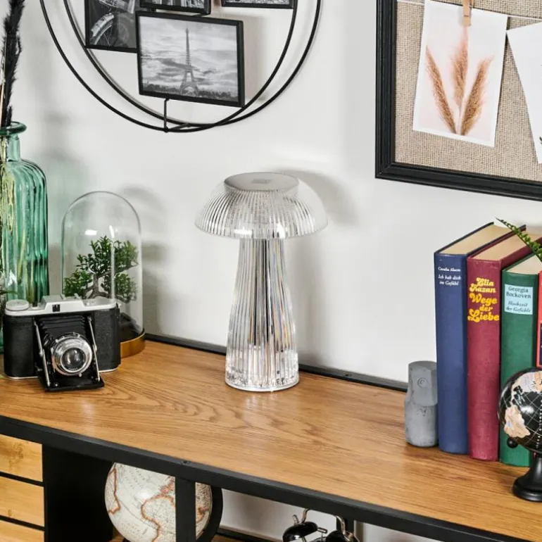 Lampe Champignon Balsa Lampe à poser LED Transparent, 1 lumière