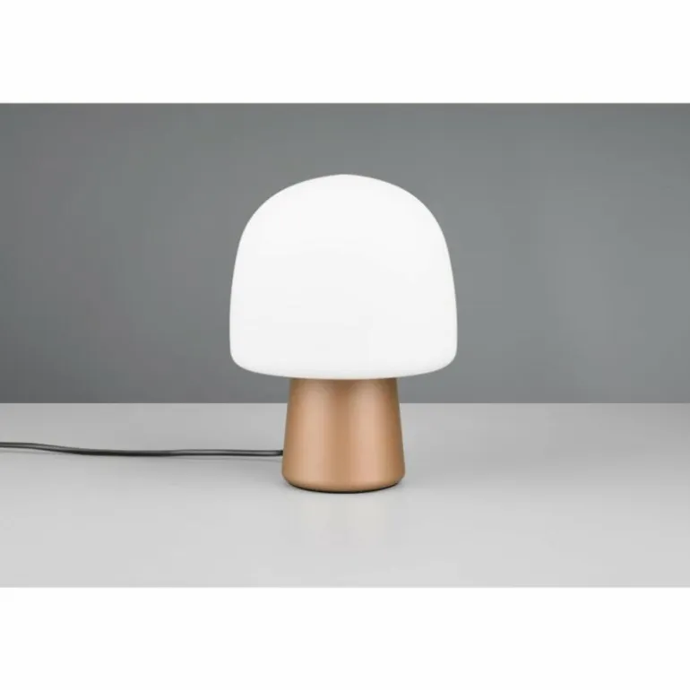 Lampe Champignon Steen Lampe à poser Luminaires Trio Brun, 1 lumière
