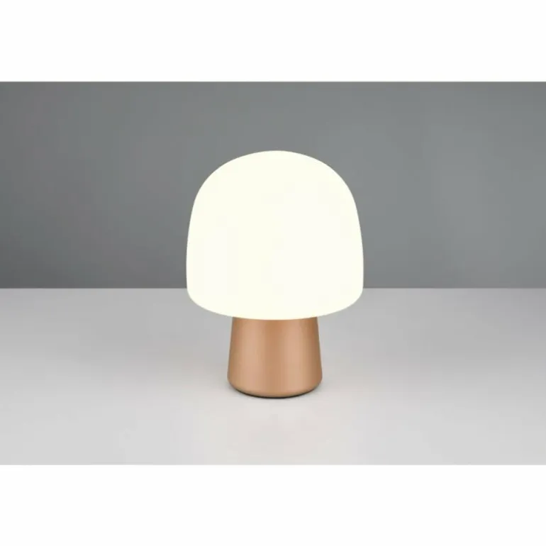 Lampe Champignon Steen Lampe à poser Luminaires Trio Brun, 1 lumière