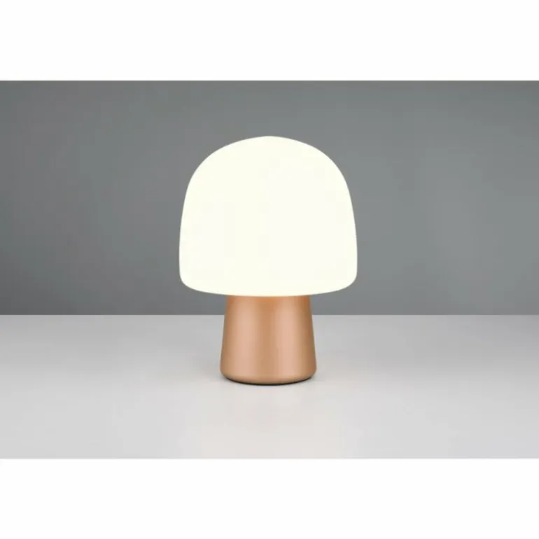 Lampe Champignon Steen Lampe à poser Luminaires Trio Brun, 1 lumière