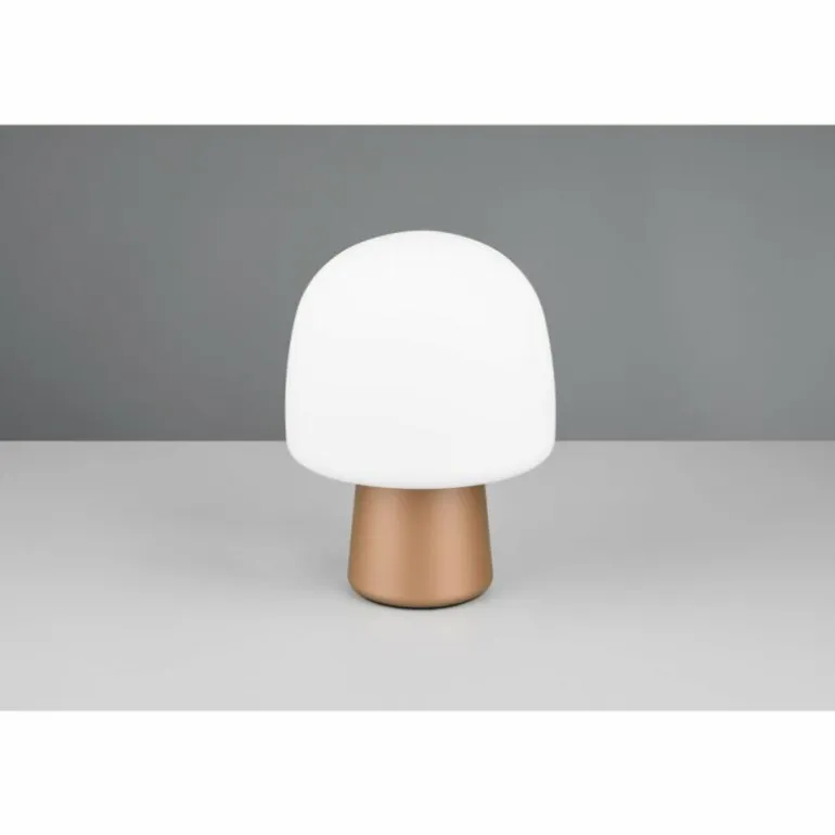 Lampe Champignon Steen Lampe à poser Luminaires Trio Brun, 1 lumière