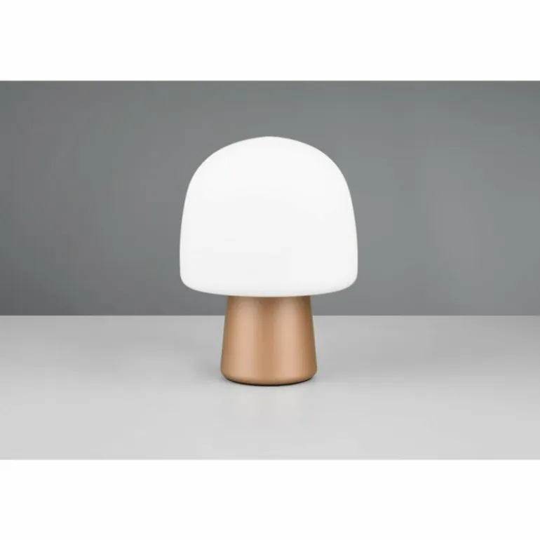 Lampe Champignon Steen Lampe à poser Luminaires Trio Brun, 1 lumière