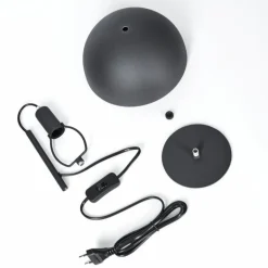 Lampe Champignon Tati Lampe à poser Anthracite, 1 lumière