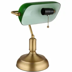 Lampe de banquier Globo ANTIQUE Vieux laiton, 1 lumière