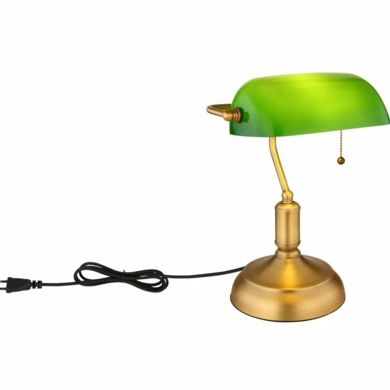 Lampe de banquier Globo ANTIQUE Vieux laiton, 1 lumière