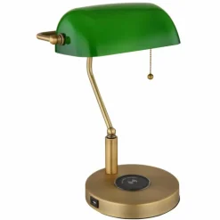 Lampe de banquier Globo ANTIQUE Vieux laiton, 1 lumière