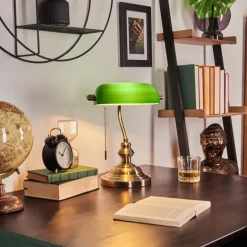 Lampe de banquier Havsta Vieux laiton, 1 lumière
