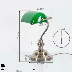 Lampe de banquier Havsta Vieux laiton, 1 lumière