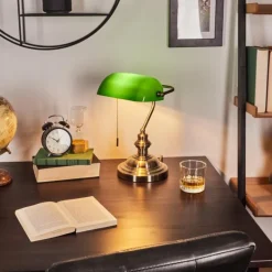 Lampe de banquier Havsta Vieux laiton, 1 lumière