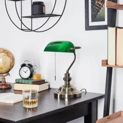 Lampe de banquier Havsta Vieux laiton, 1 lumière