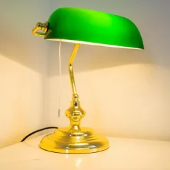 Lampe de banquier Laiton, 1 lumière