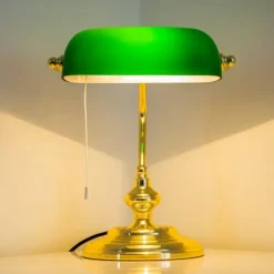 Lampe de banquier Laiton, 1 lumière